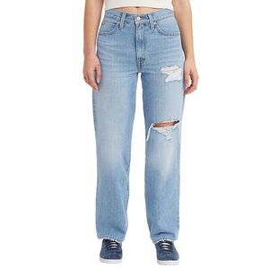 Levi's Women's '94 Baggy Mid Rise Straight Leg Jeans - Medium Indigo